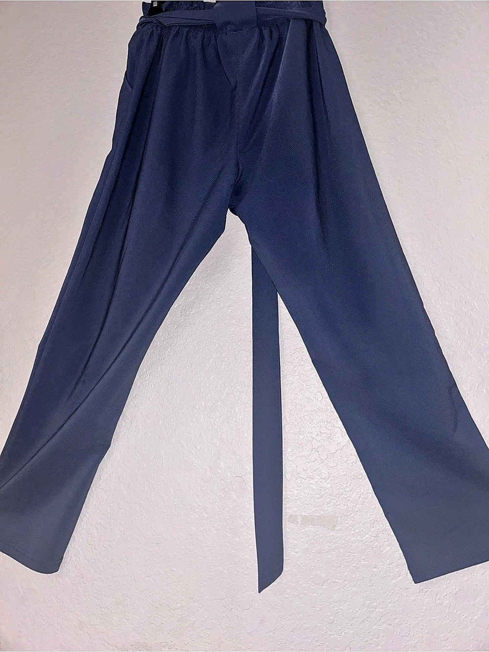 Wide Leg Pants in Blue Like New - Picture 2 of 5